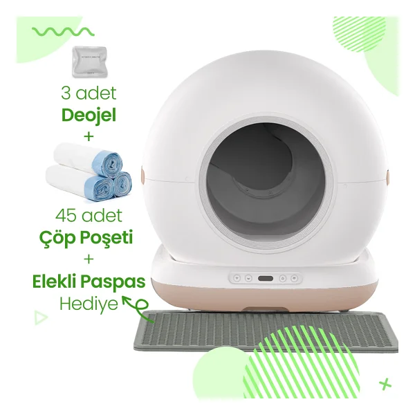 Haustier Cb001 Akıllı Otomatik Kedi Tuvaleti - Görsel 4