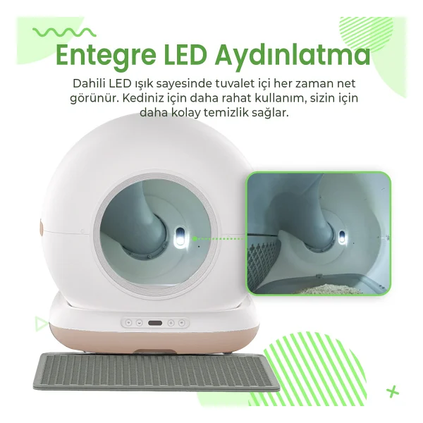 Haustier Cb001 Akıllı Otomatik Kedi Tuvaleti - Görsel 5