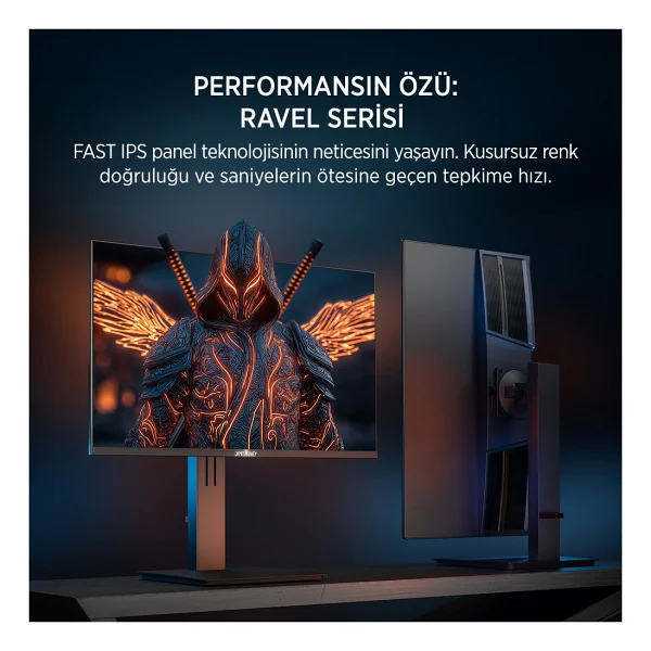 James Donkey Ravel R45 24" 0.5 Ms Full HD Pivot Ips 240 Hz Oyuncu Monitörü - Görsel 2