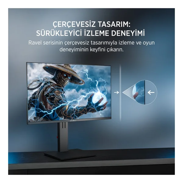 James Donkey Ravel R45 24" 0.5 Ms Full HD Pivot Ips 240 Hz Oyuncu Monitörü - Görsel 7