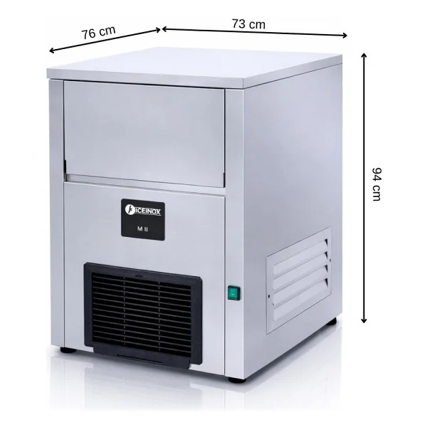 Iceinox 130 Kg/Gün Kendinden Hazneli Gurme Buz Makinesi - Ice 130 - Görsel 2