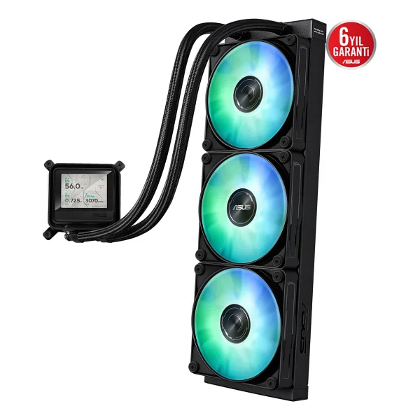 Asus Max Gaming Lc 360 Argb Lcd 360 Mm İşlemci Sıvı Soğutucu - Görsel 3