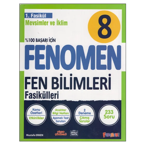 Fenomen Okul Yayınları 8. Sınıf Fen Bilimleri 1. Fasikül (Mevsimler Ve İklim) Konu Özetli Soru Bankası - Görsel 2