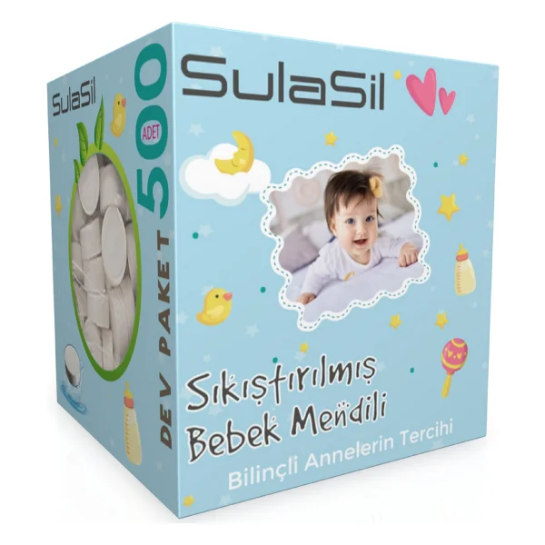 Sulasil Sıkıştırılmış Bebek Mendili 500 Adet - Görsel 4