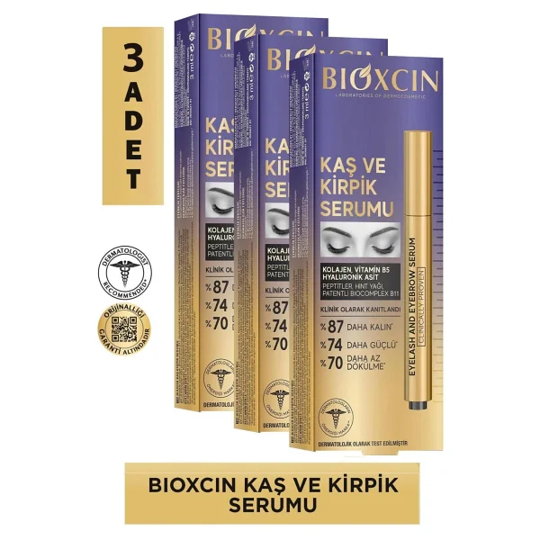 Bioxcin 3 Ml 3 Adet Kaş Ve Kirpik Serumu - Görsel 8
