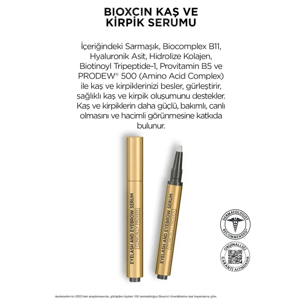 Bioxcin 3 Ml 3 Adet Kaş Ve Kirpik Serumu - Görsel 6