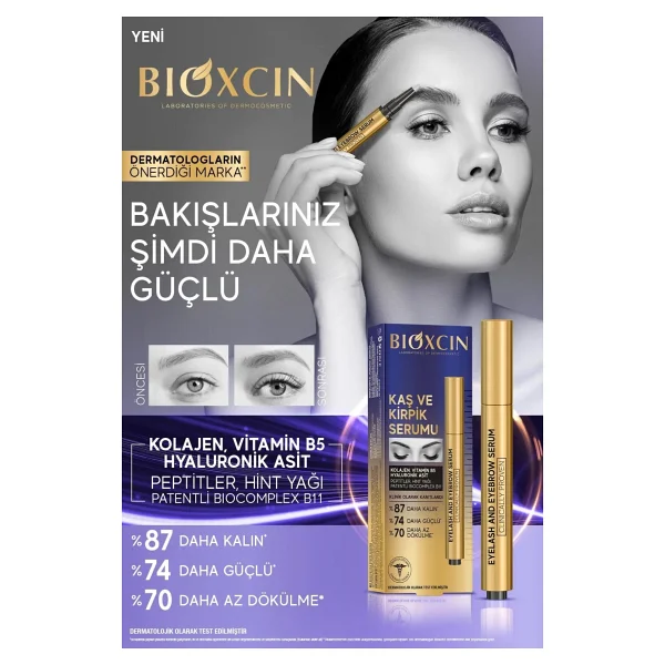 Bioxcin 3 Ml 3 Adet Kaş Ve Kirpik Serumu - Görsel 7