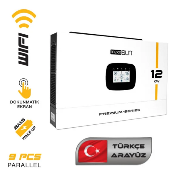 Mexxsun Premium 48 V 12 Kw Mppt Tam Sinüs Akıllı İnverter - Görsel 3