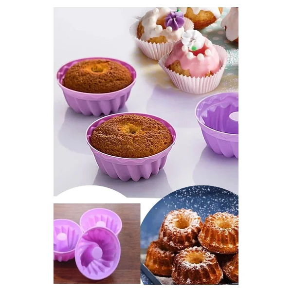 Dolphin Muffin Kare Kağıt Kraft Desenli Sarı Kek Kalıbı Kapsülü Kabı - 50 Adetlik 1 Paket - Görsel 4