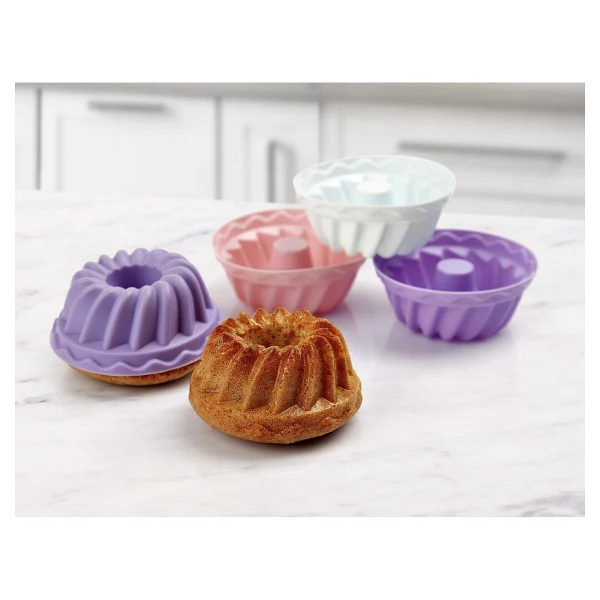 Dolphin Muffin Kare Kağıt Kraft Desenli Sarı Kek Kalıbı Kapsülü Kabı - 50 Adetlik 1 Paket - Görsel 5