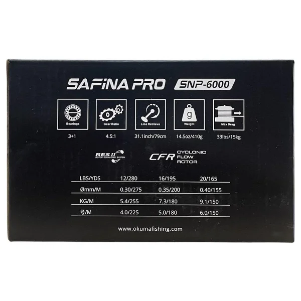 Okuma Safina Pro Snp-6000 3+1 Bb Olta Makinesi - Görsel 3