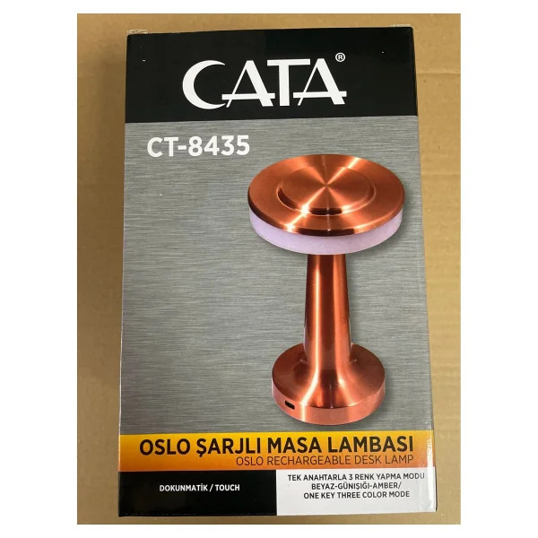 Cata Ct-8435 Oslo Şarjlı Masa Lambası - Görsel 4