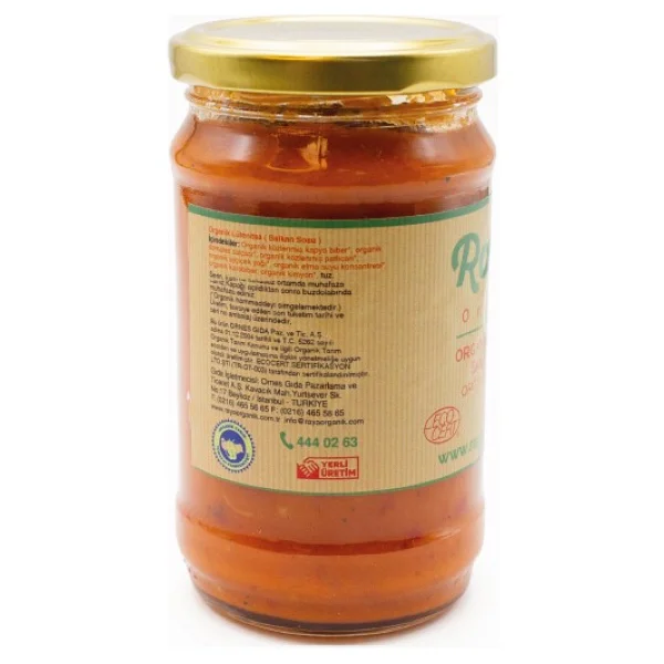 Raya Organik Lütenitsa Balkan Sosu 290 Gr - Görsel 2