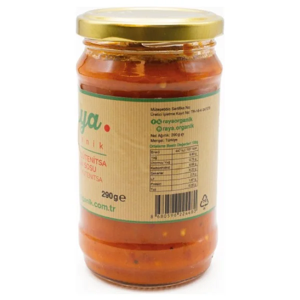 Raya Organik Lütenitsa Balkan Sosu 290 Gr - Görsel 3