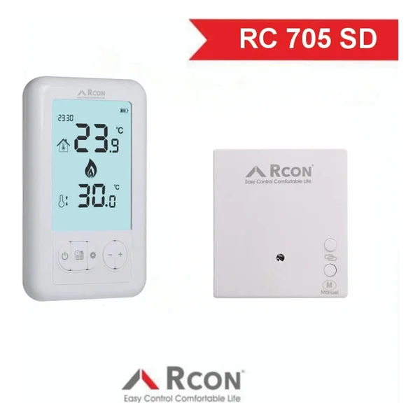 Rcon Rc 705 Sy Dijital Kablosuz Oda Termostatı - Görsel 2
