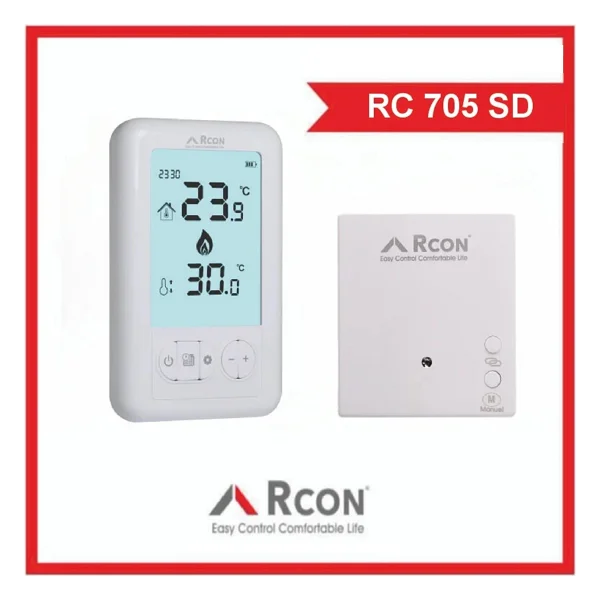 Rcon Rc 705 Sy Dijital Kablosuz Oda Termostatı - Görsel 4