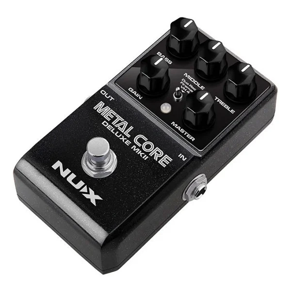 Nux Metal Core Deluxe Mkıı (Profesyonel - Yüksek Gain Efekt Pedalı) 3 Farklı Amfi Modeli (Duo Rect, Fireman, Vh4), Dahili Noise Gate, USB İle Ir Yükleme Ölçüler: 122 X 72 X 47 Mm - Görsel 3