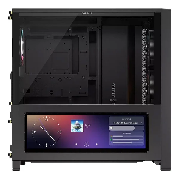 Corsair Frame 4000d Lcd Rs Cc-9011326-Ww Argb Fanlı Siyah E-Atx Oyuncu Kasası - Görsel 2