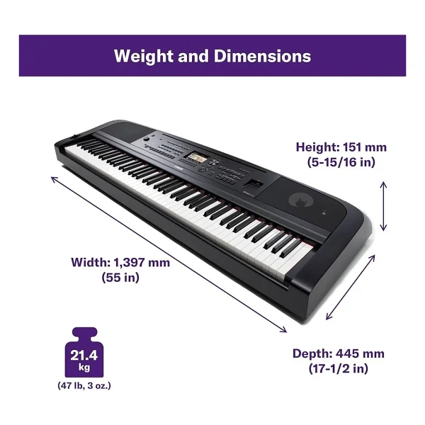 Yamaha Dgx-670b Dijital Taşınabilir Siyah Grand Piyano - Görsel 6