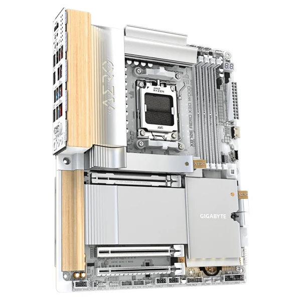 Gigabyte X870e Aero X3d Wood Wi-Fi AMD Am5 DDR5 Atx Anakart - Görsel 3