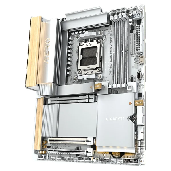Gigabyte X870e Aero X3d Wood Wi-Fi AMD Am5 DDR5 Atx Anakart - Görsel 4