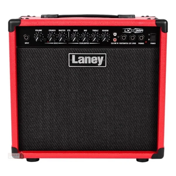 Laney Lx35r-Red Elektro Gitar Amfisi (Kırmızı) 35w Güç Reverb Efekti Retro Kırmızı Kaplama - Görsel 5