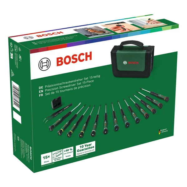 Bosch 1600a039j4 15 Parça Hassas Tornavida Seti - Görsel 6
