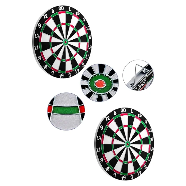 Kaliteli Ahşap Dart Tahtası 12 Inç 4 Adet Metal Iğne Uçlu Ok - Lisinya - Görsel 4