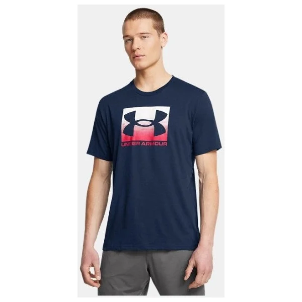 Under Armour Boxed Sports Updated 1386793-100 Beyaz Kısa Kollu Bisiklet Yaka Erkek Tişört - Görsel 7