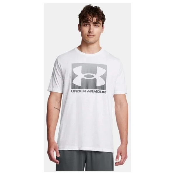 Under Armour Boxed Sports Updated 1386793-100 Beyaz Kısa Kollu Bisiklet Yaka Erkek Tişört - Görsel 2