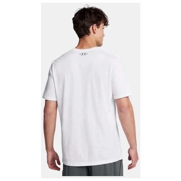Under Armour Boxed Sports Updated 1386793-100 Beyaz Kısa Kollu Bisiklet Yaka Erkek Tişört - Görsel 3