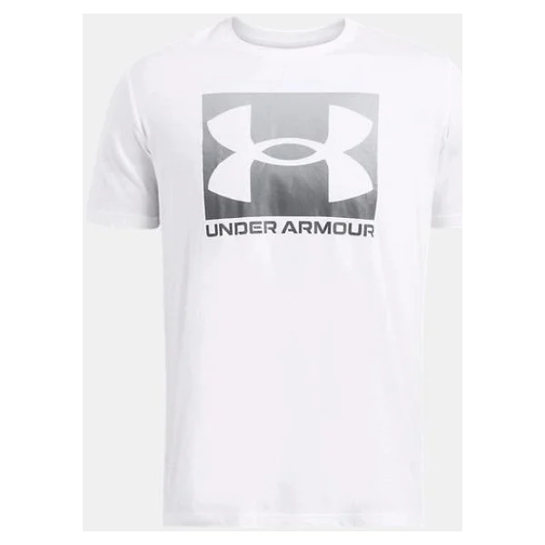 Under Armour Boxed Sports Updated 1386793-100 Beyaz Kısa Kollu Bisiklet Yaka Erkek Tişört - Görsel 4
