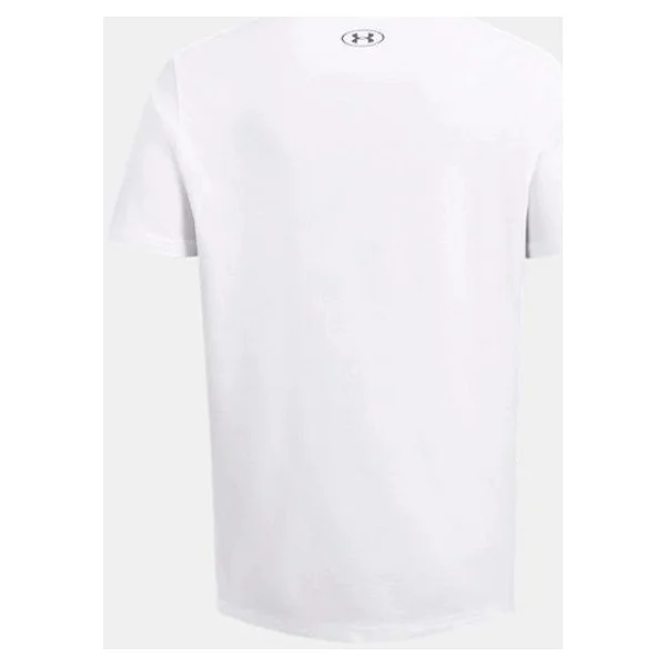 Under Armour Boxed Sports Updated 1386793-100 Beyaz Kısa Kollu Bisiklet Yaka Erkek Tişört - Görsel 5