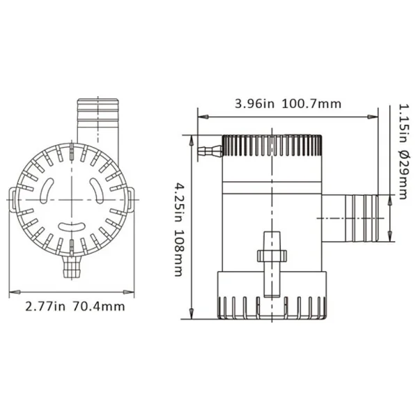 Seaflo Sintine Pompası 1100 Gph 12 V - Görsel 4