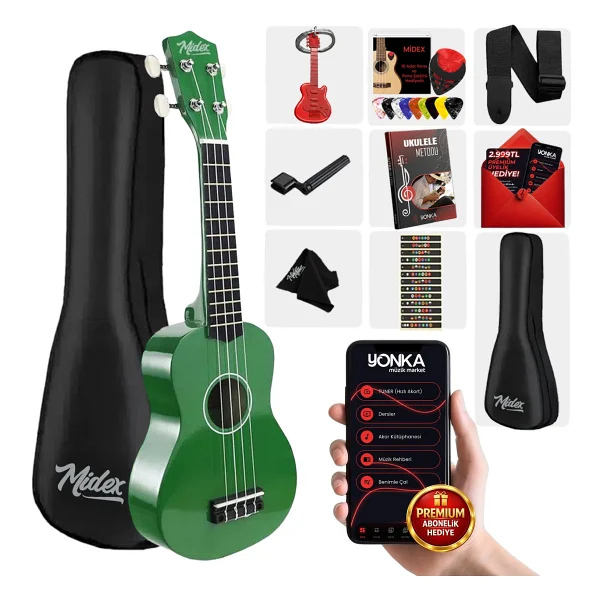 Midex Ukx-901 Bk Siyah Soprano Ukulele - Görsel 8