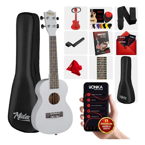 Midex Ukx-233m Maun Concert Ukulele - Görsel 10