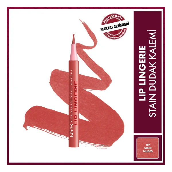 Nyx Professional Makeup Lip Lingerie Stain 09 Send Nudes Dudak Kalemi - Görsel 6