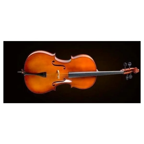Valencia Ce400f34 Çello 3/4 French Style Öğrenci Boyu - Kutu Ve Yay Dahil - Parlak - Görsel 2