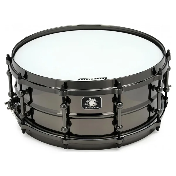 Ludwig LU5514BRDIR Universal Black Brass Trampet (5.5X14) Siyah Nikel Kaplama Pirinç Gövde - Görsel 2