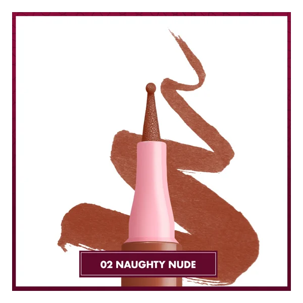 Nyx Professional Makeup Lip Lingerie Stain 02 Naughty Nude Dudak Kalemi - Görsel 2
