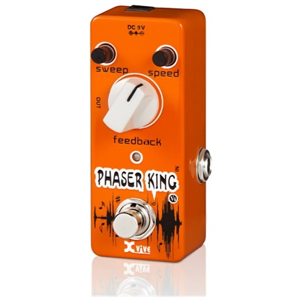Xvive V6 Phaser King Gitar Efekt Pedalı Gerçek Analog Ton Kalitesi, Kompakt Metal Şasi, True Bypass Özelliği - Görsel 3