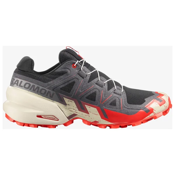 Salomon Speedcross 6 L49225100 Siyah-Kırmızı Erkek Koşu Ayakkabısı - Görsel 9