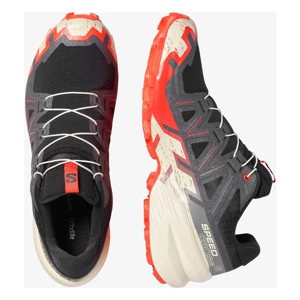 Salomon Speedcross 6 L49225100 Siyah-Kırmızı Erkek Koşu Ayakkabısı - Görsel 2