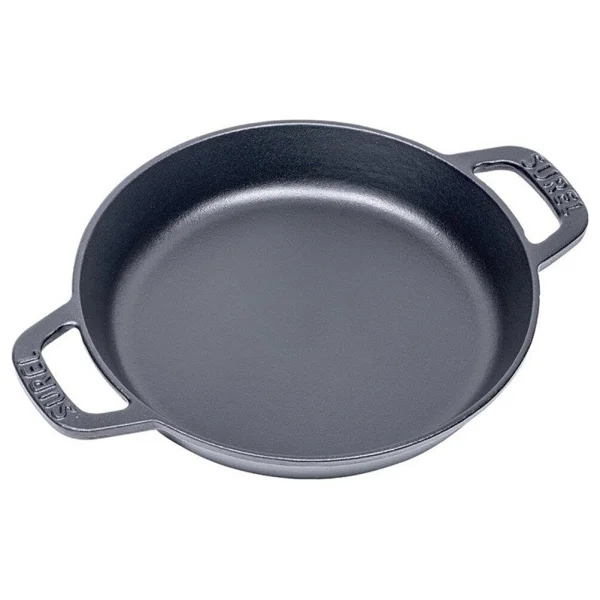 Sürel Yuvarlak Düz Sahan Mat Siyah 18 Cm - Görsel 6