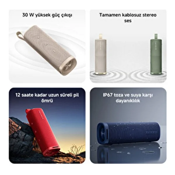 Xiaomi Sound Outdoor Altın Bluetooth Hoparlör - Görsel 2