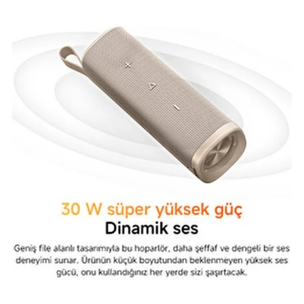 Xiaomi Sound Outdoor Altın Bluetooth Hoparlör - Görsel 3