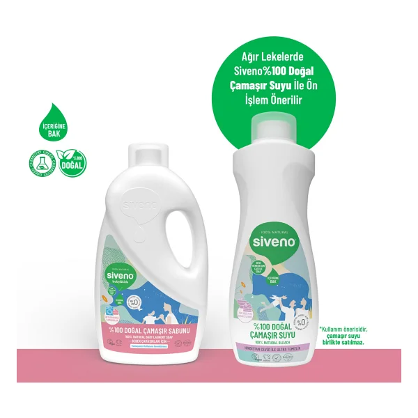 Siveno Baby Doğal Çamaşır Sabunu 1000 Ml 2 Adet - Görsel 5