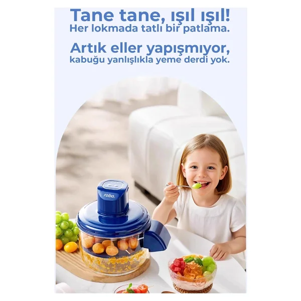 Robo Şarjlı Meyve Ve Sarımsak Soyucu - Görsel 3