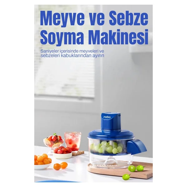 Robo Şarjlı Meyve Ve Sarımsak Soyucu - Görsel 5