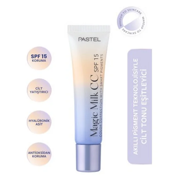 Pastel Magic Milk Spf 15 52 Ivory 30 Ml Cc Krem - Görsel 2